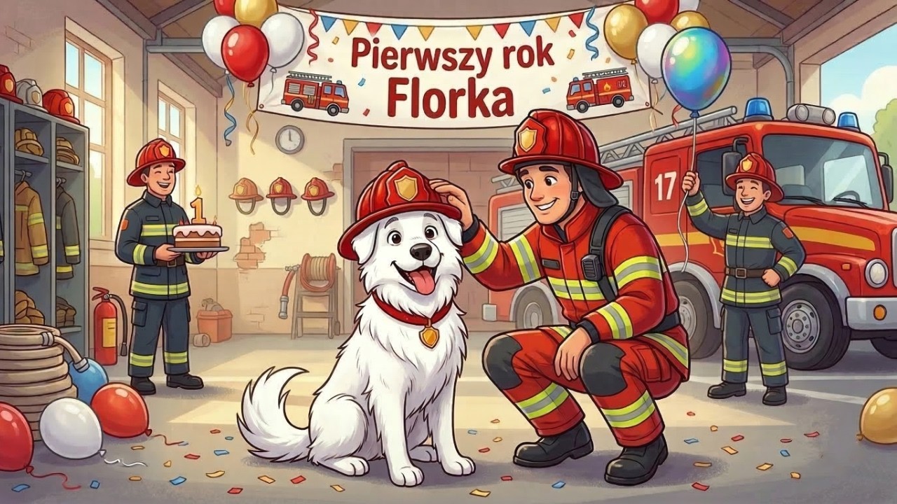 Strażacki Pies i rocznicowe przyjęcie-niespodzianka - Bajki Jak Dawniej