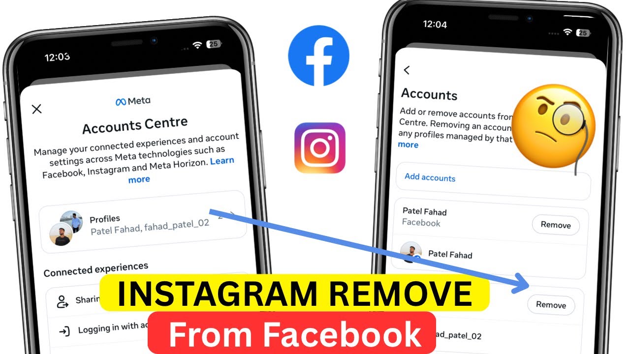 Facebook se instagram ko kaise hataye 2026 | Facebook Account Center Instagram Remove