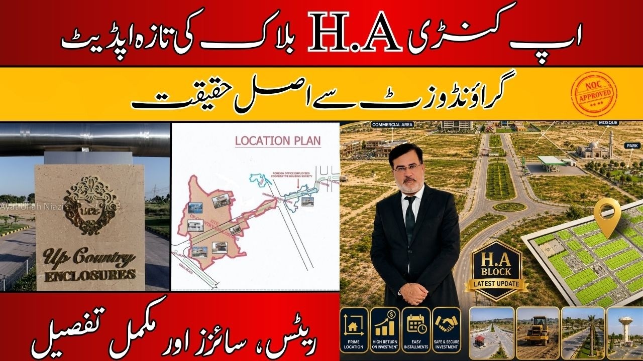 Up Country Enclosures Islamabad Latest Update | H.A Block Plot Rates & Location Breakdown