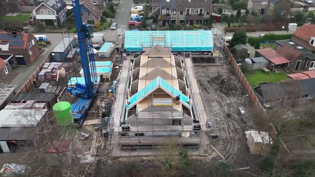 Dak plaatsen Domineeskamp in Hall