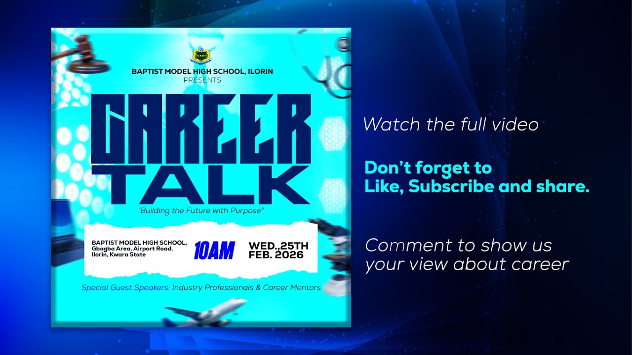 CAREER TALK 2026 at BAPTIST MODEL HIGH SCHOOL