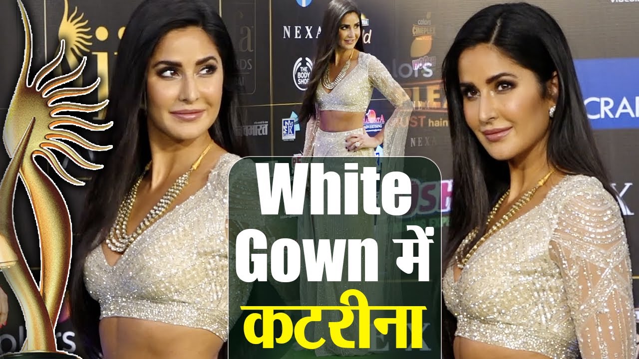 IIFA Awards 2019 Katrina Kaif shines in Diamond-studded White dress at green carpet Shudh Manoranjan