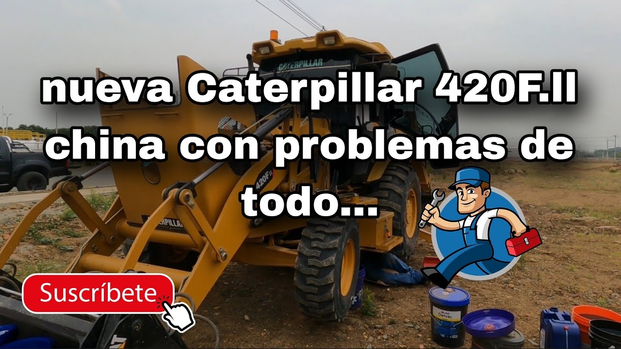 nueva Caterpillar 420F-2 nueva con problemas de presión falta de fuerza de compresión en el motor.