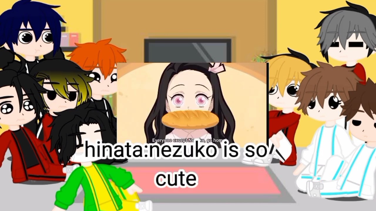 haikyuu react to demon slayer season2 funny momments