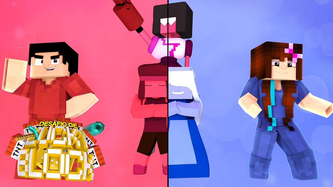 O AMOR DE RUBY E SAFIRA! - Desafio de Lucky Block