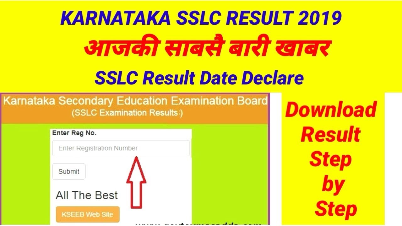 Karnataka SSLC Result 2019 | Karnataka 10th Result 2019 | How to download Result