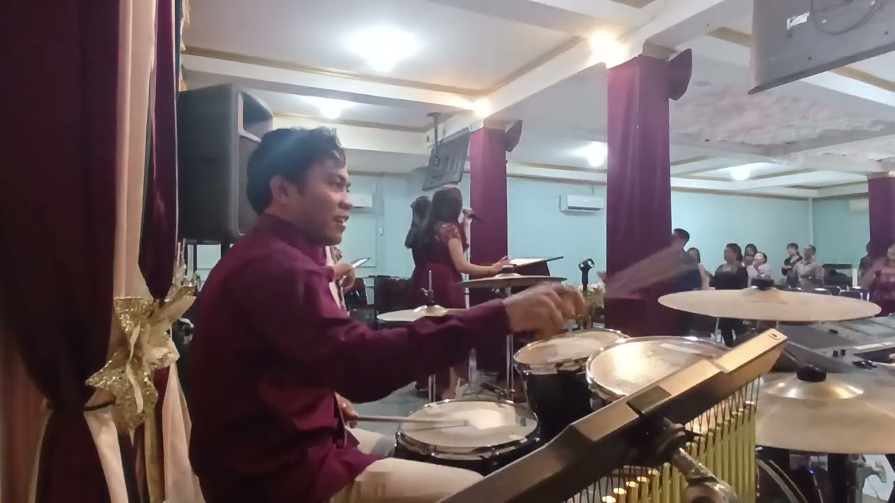 Hati Yang Gembira - Hatiku Penuh Nyanyian - Disini Senang (Medley 3 Pujian) Drum Cam