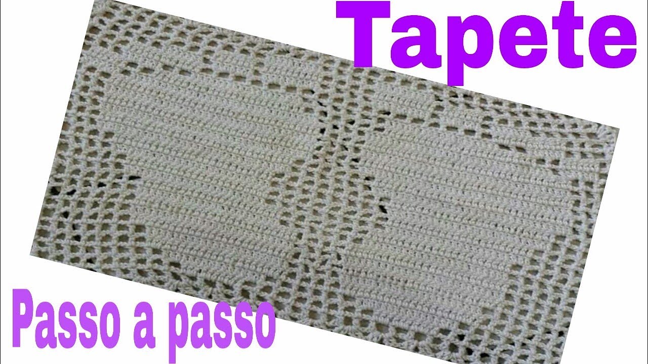 TAPETE DE CROCHÊ PARA BANHEIRO SIMPLES | parte 1