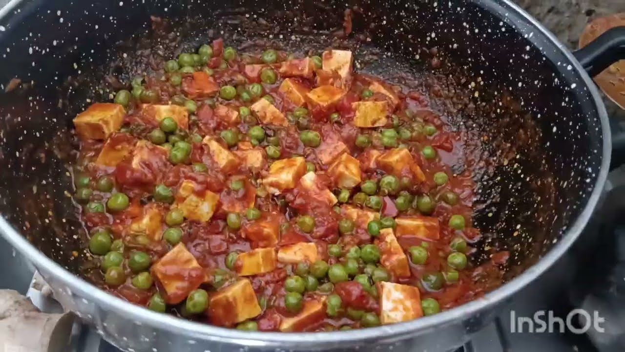 Matar paneer #food #cooking 