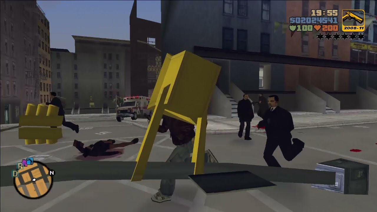 GTA 3 | Business Peds Attack the Mafia | Saint Marks (PC)