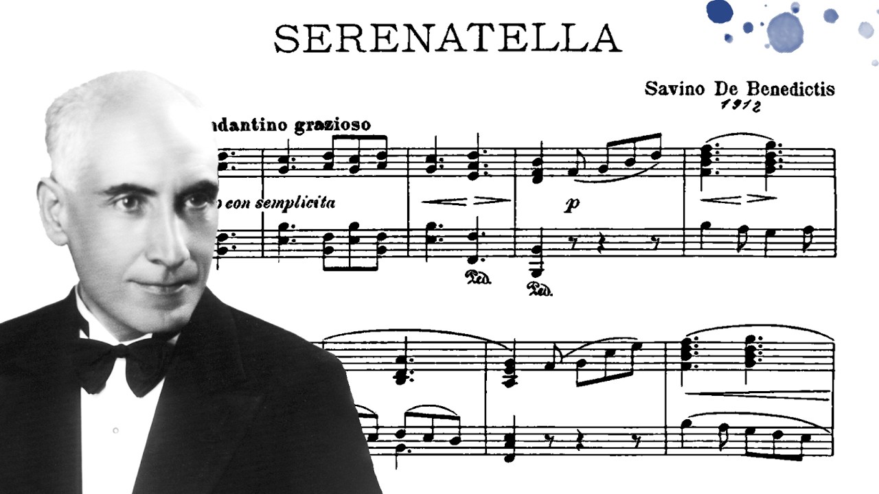 Savino De Benedictis - Serenatella [Pequena serenata] (Emilia De Benedictis, piano)