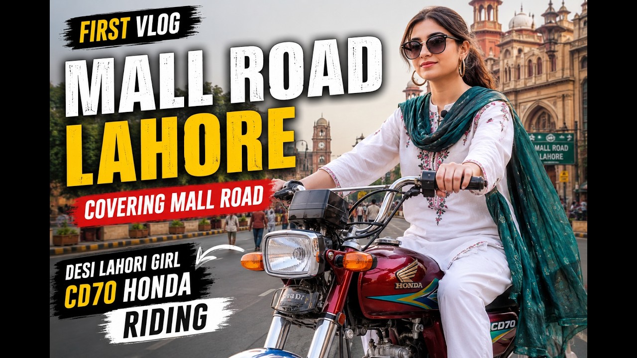 Lahore Mall Road Bike Ride 😍 | Full City Vibes & Traffic Scenes