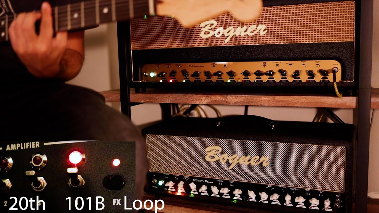 Bogner Ecstasy 20th Anniversary EL34 vs XTC 101B (Strat, Les Paul, 7 String)