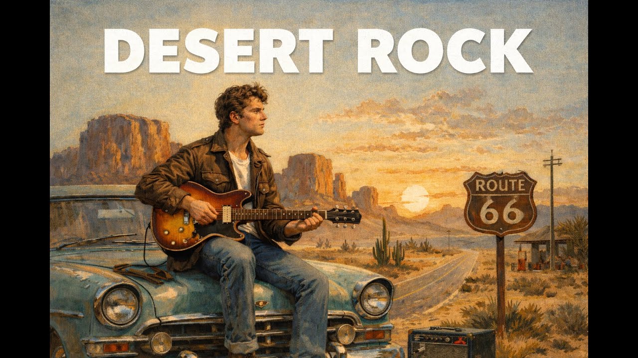 Desert Rock Instrumental | Crystal Clear Guitars & Hypnotic Groove #music #guitar #rock