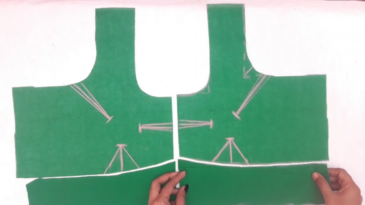 simple blouse cutting and stitching video || blouse stitching video