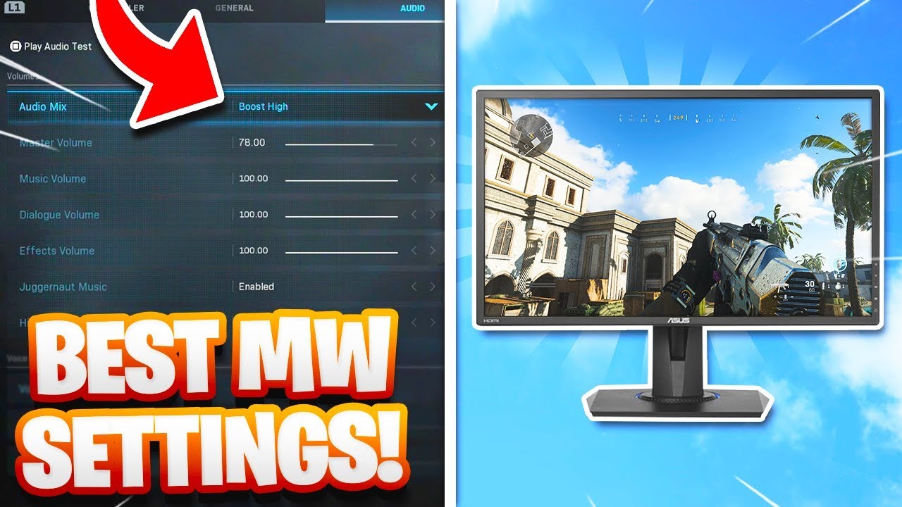 Best Pro Player Settings for Modern Warfare! (Audio & Monitor Settings)