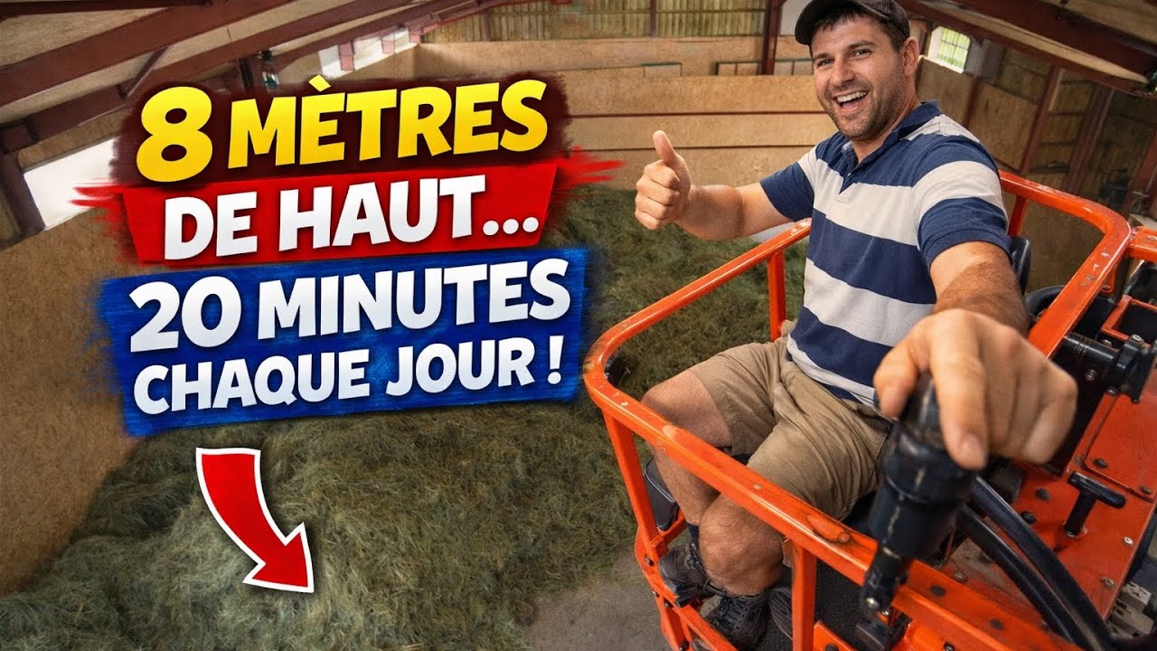 Suspendu dans les air pendant 20 minutes. Le travaille de tous les jours 