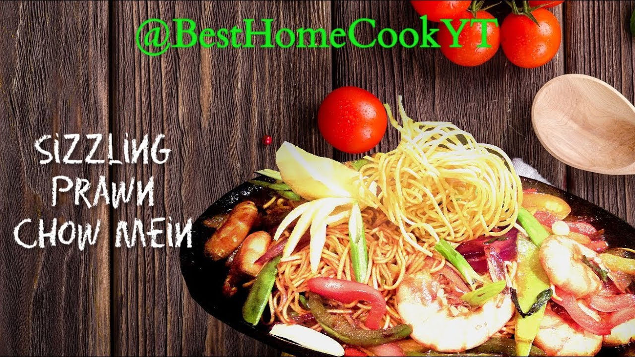 Sizzling Prawn Chow Mein | Delicious Prawn & Noodles Recipe | Pinoy Cooking Abroad