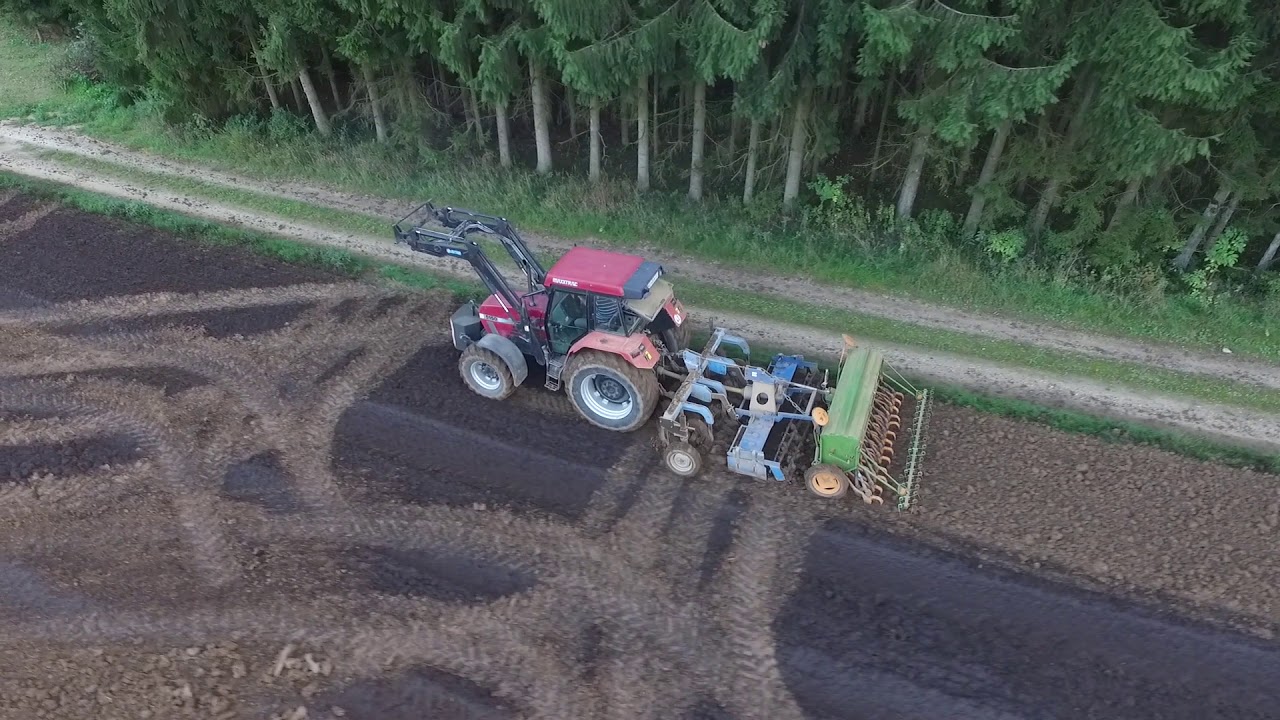 Zwischenfrucht Säen, Greening 14ha mit Case 5150