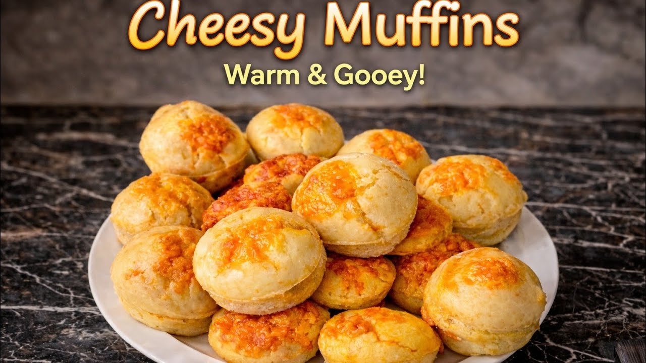 Soft & Fluffy Cheese Muffins in Minutes 