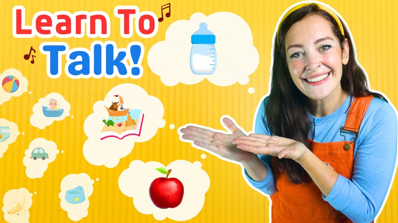 Baby's First Words | Apples & Bananas, Finger Family Song | Toddler Learning Video | Baby Songs
