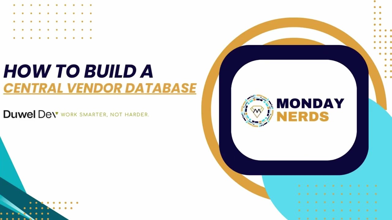 How to Build a Central Vendor Database with Monday.com