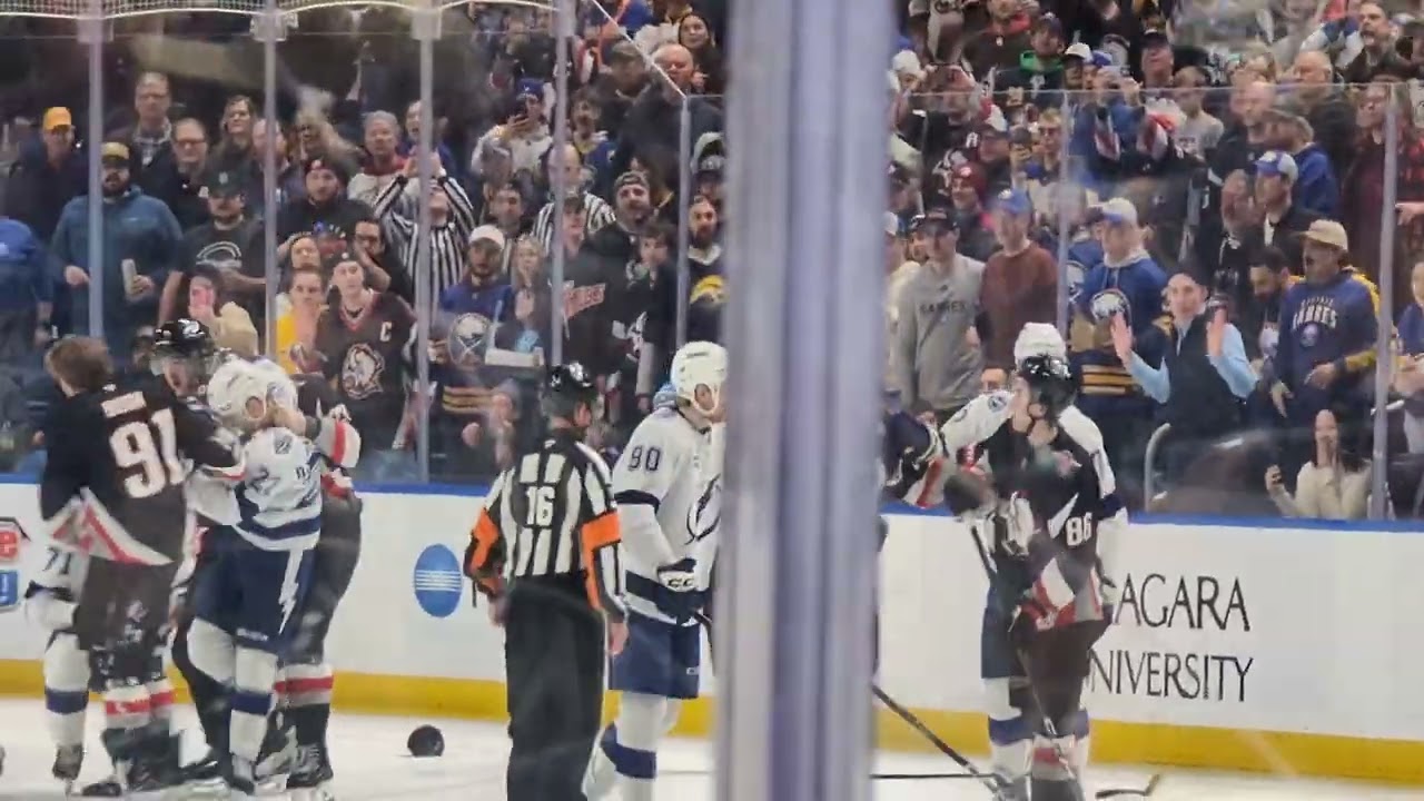 Buffalo Sabres vs. Tampa Bay Lightning:  March 8th, 2026.  Scrum!! #sabres #nhl #buffalosabres 