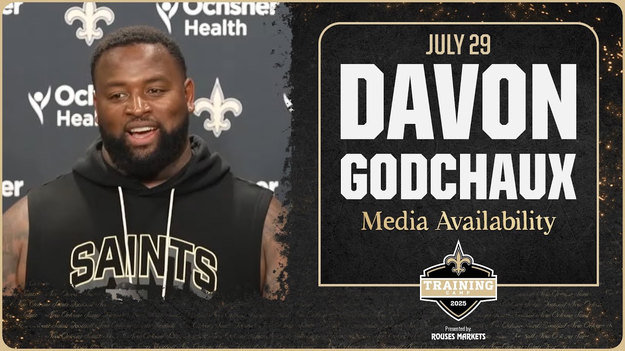 Davon Godchaux on playing in Louisiana, strength | Saints Training Camp 2025