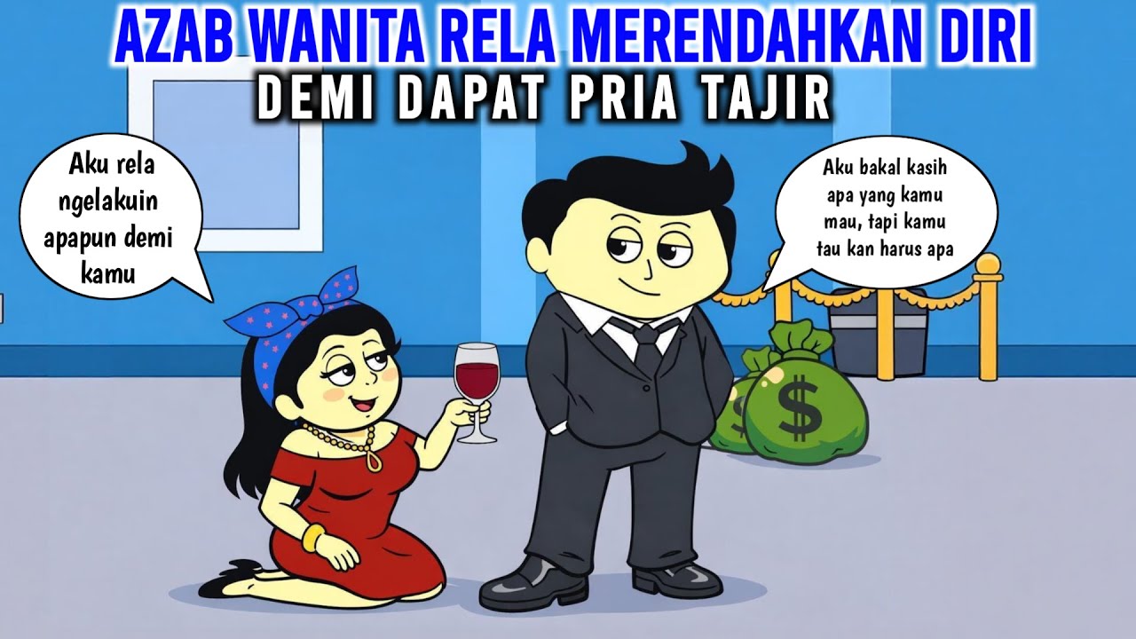 AZAB WANITA RELA MERENDAHKAN DIRI DEMI DAPAT PRIA TAJIR | ANIMASI AZAB