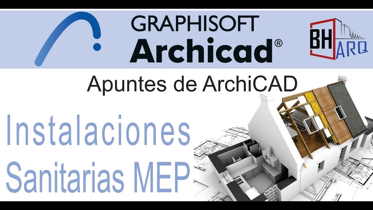 Instalaciones sanitarias con sistema MEP en ArchiCAD #archicad