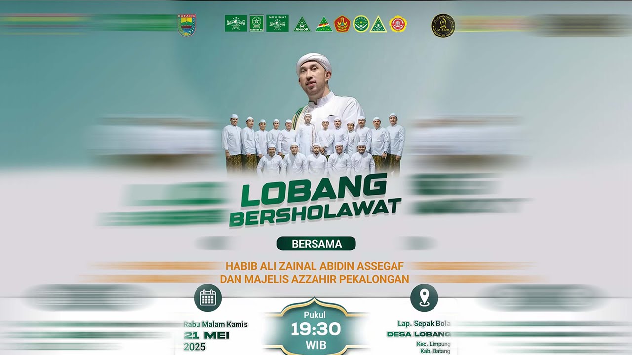 LIVE - LOBANG BERSHOLAWAT BERSAMA HABIB ALI ZAINAL ABIDIN ASSEGAF  & MAJELIS AZ ZAHIR