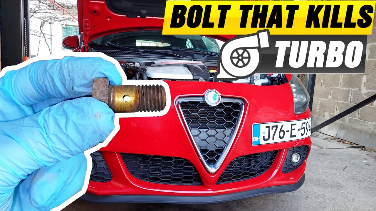 ALFA GIULIETTA 1.4, 1.75, MITO, FIAT TURBO BANJO BOLT FILTER REMOVAL