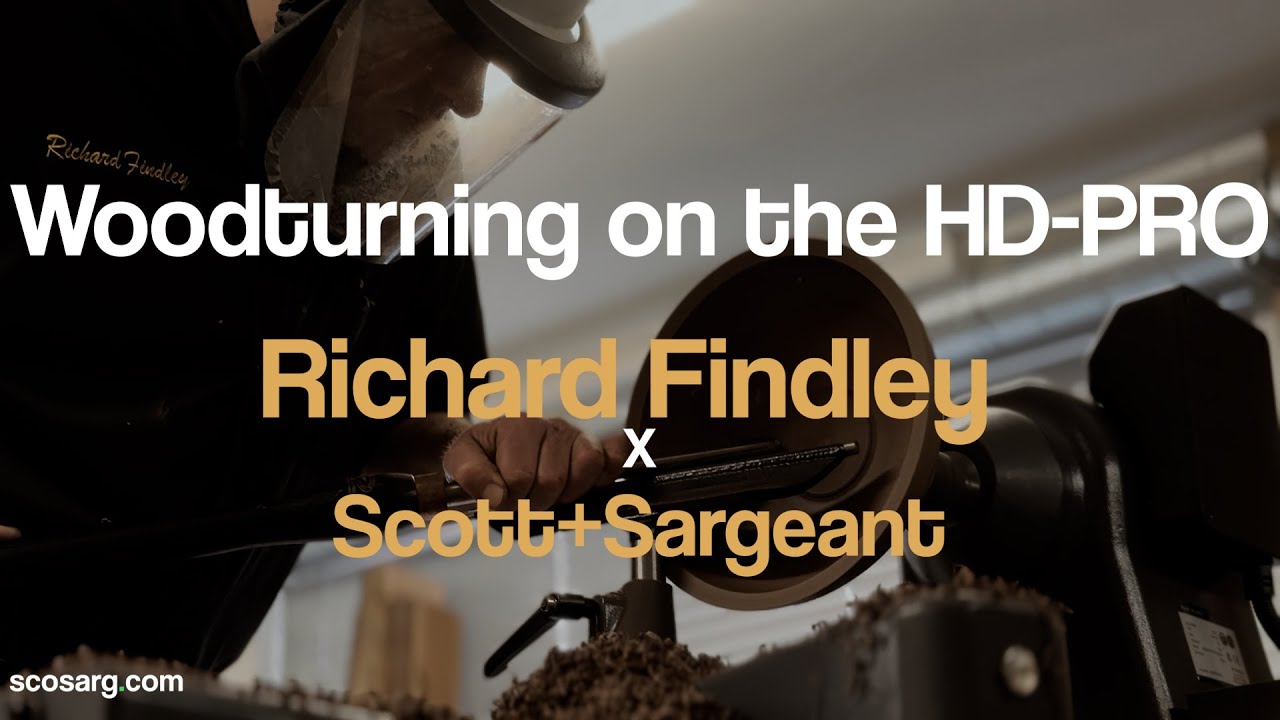 Turning a Walnut bowl with Richard Findley @Scott+Sargeant Woodworking Machinery Ltd
