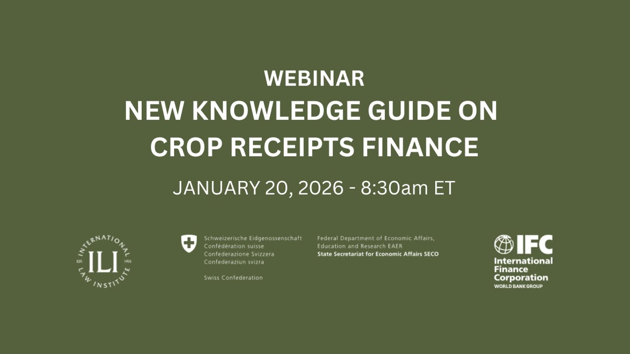 Webinar | New Knowledge Guide on Crop Receipts Finance