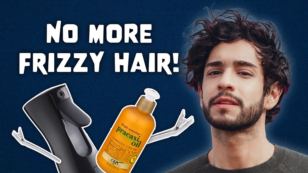 How To Style Men's Wavy Hair | Get Rid of Frizzy Hair!