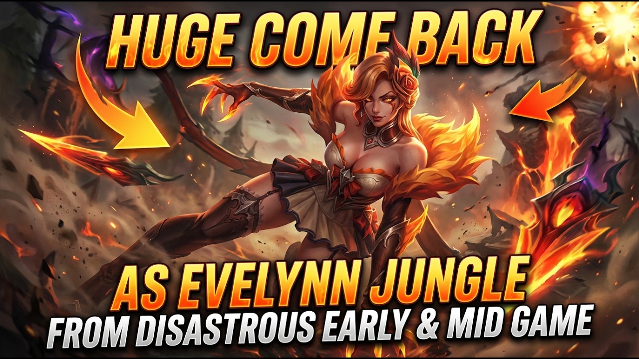 How To Win After Losing BAD Early As Evelynn Jungle
