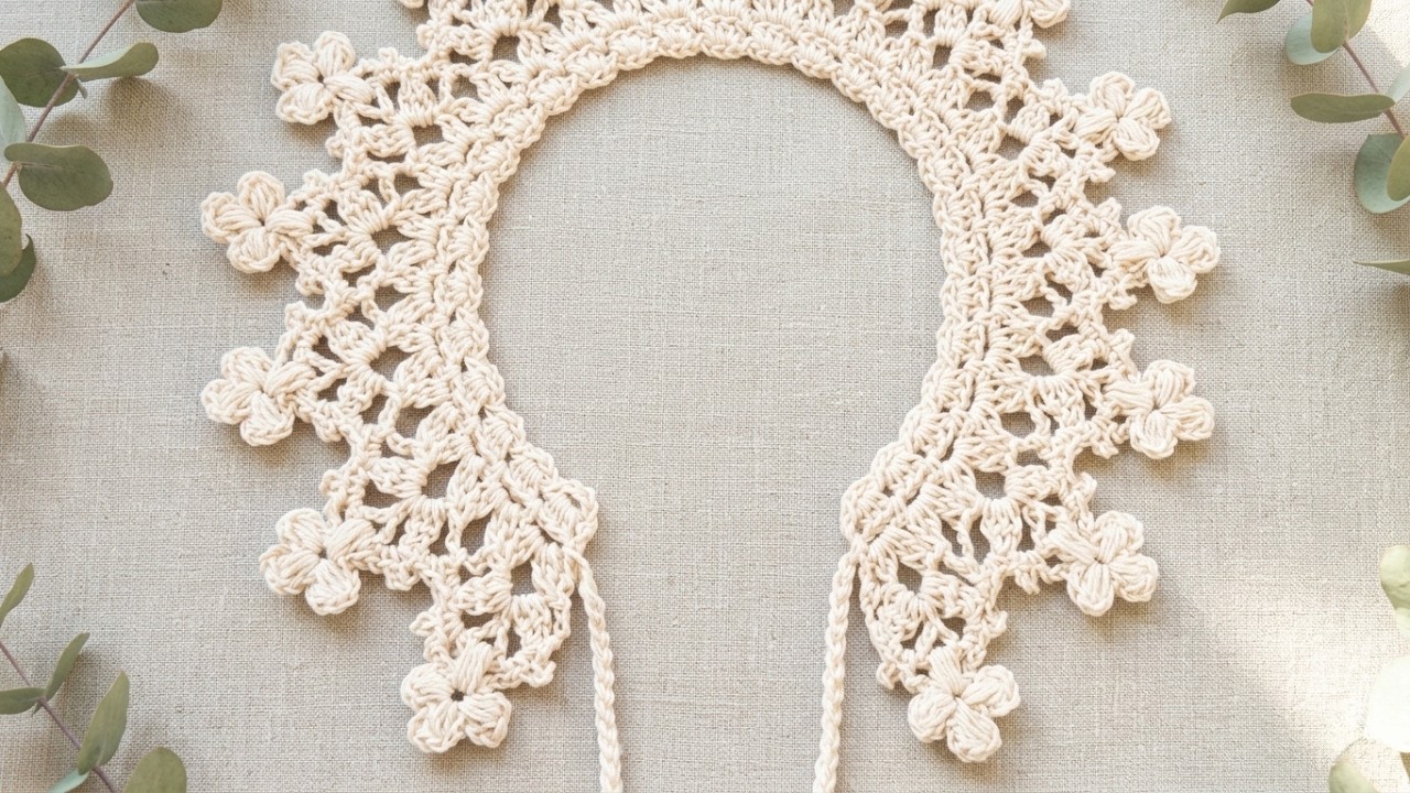 #93 Crochet collar - 아이 케이프