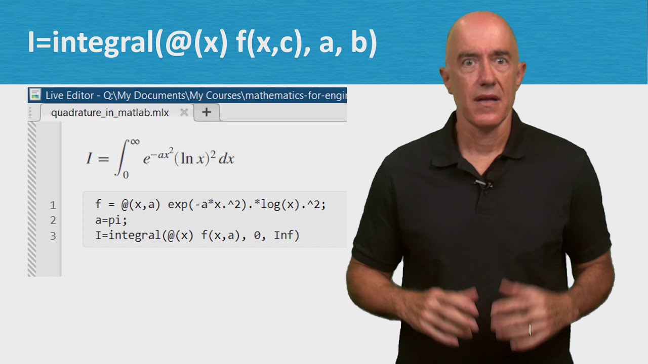 Quadrature in MATLAB | Lecture 42 | Numerical Methods for Engineers