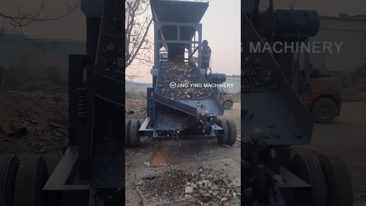 Heavy duty vibrating screen for large ore/hard rock screening#vibratingscreen #screen #jycrusher