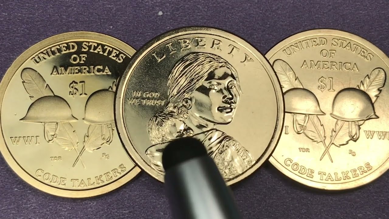 US 2016 Native American Dollars - Code Talkers - Sacagawea DC Minutes - United States Coins