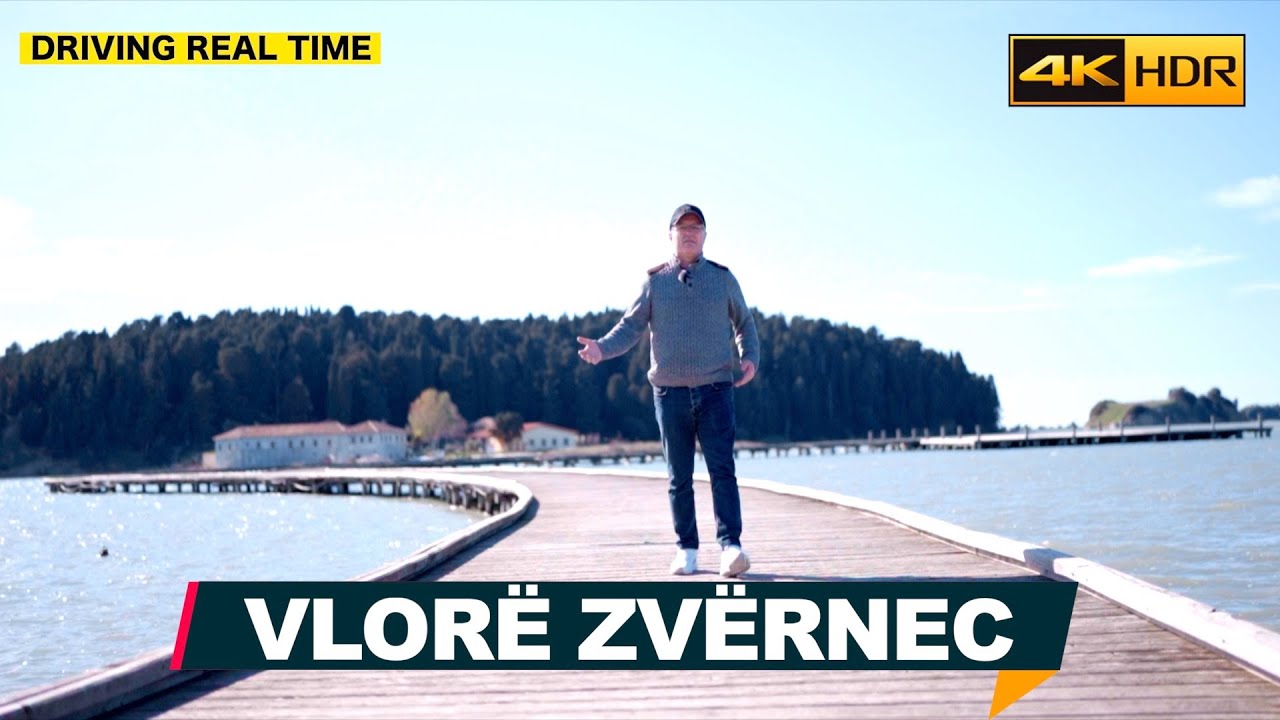 VLORË - ZVËRNEC, DRIVING REAL TIME, PLAZHI I VJETËR, PYLLI I SODËS [4K HDR]