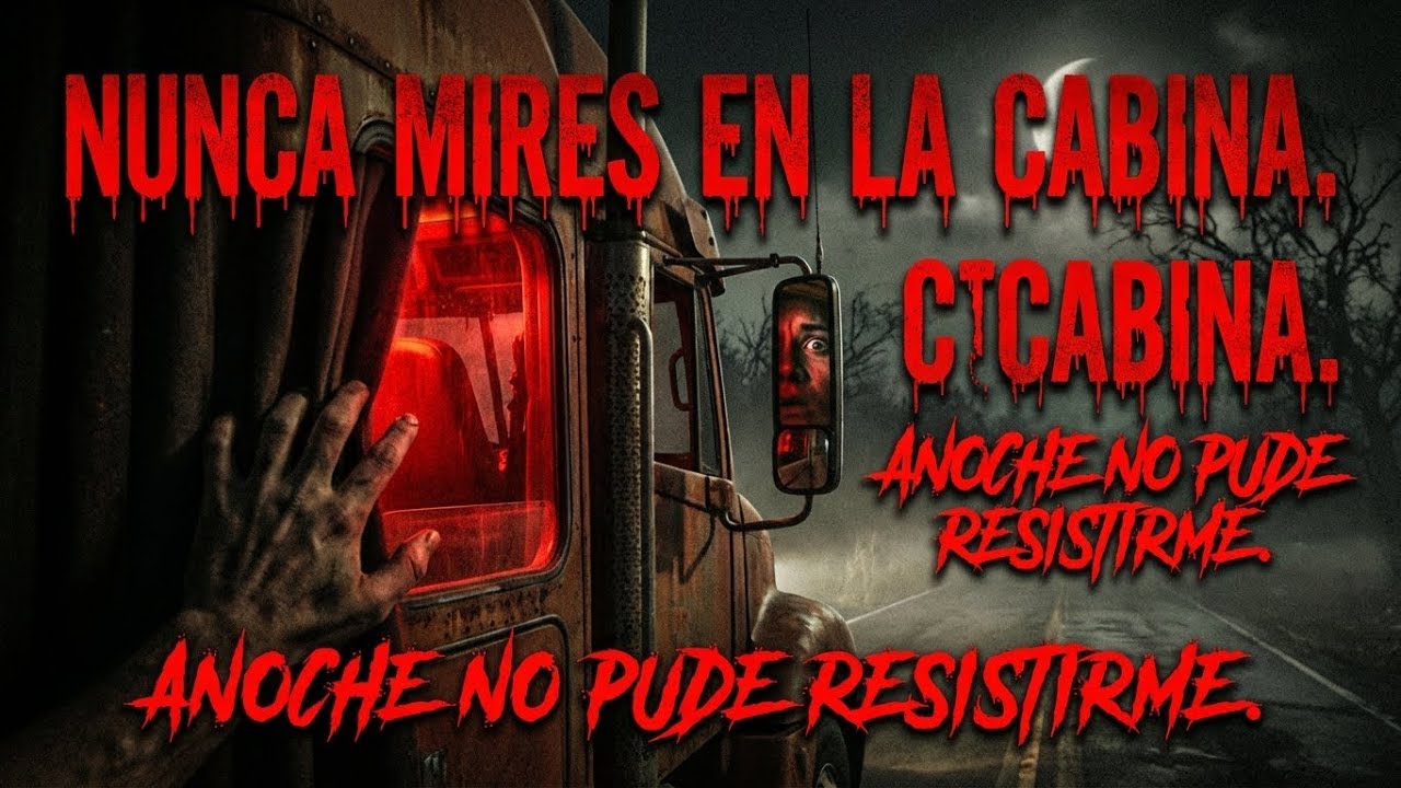 El dueño del camión me dio una sola regla   nunca mires el camarote  — anoche no aguanté