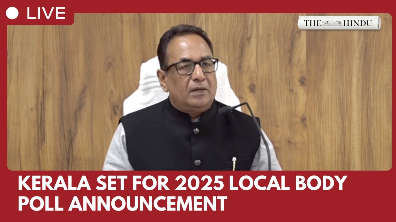 State Election Commission announces schedule for 2025 local body polls in Kerala