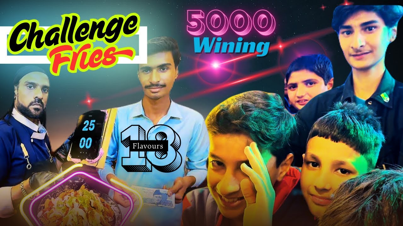 “Bhai Bas Ho Gaya!” 😵 18 Flavours Fries Challenge | 5000 Prize