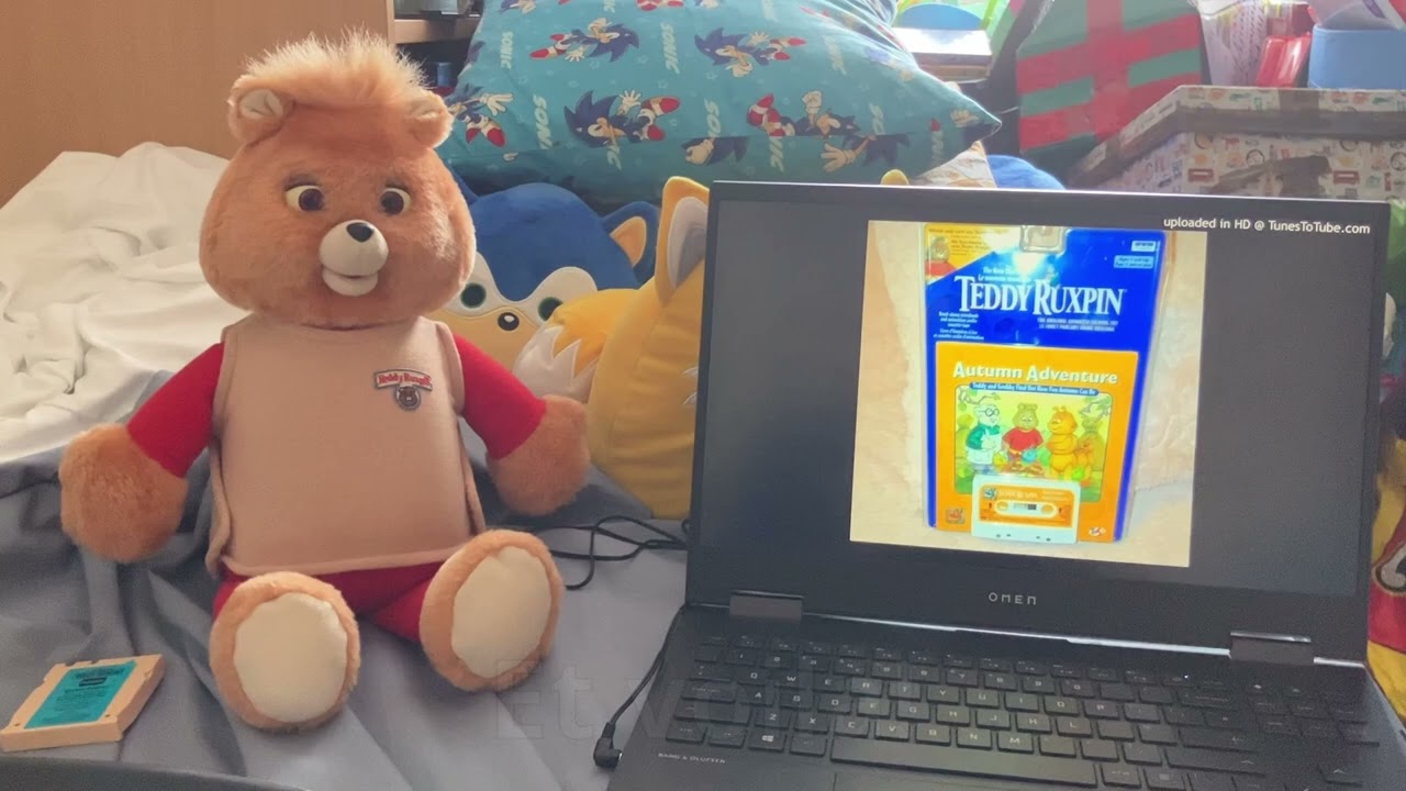 Playskool Teddy Ruxpin with an MP3 Adapter