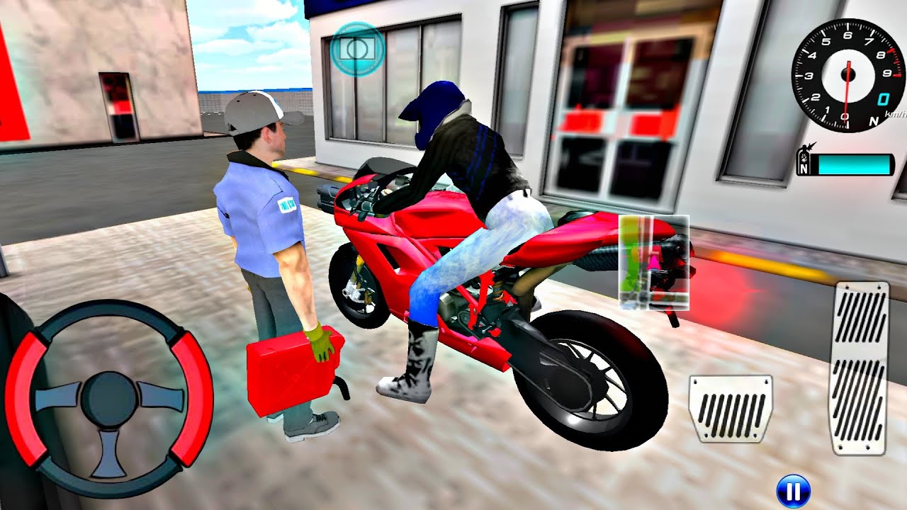 Red Brand New Bike vs Bullet Train 3d Driving Class 2 Android Gameplay car game #cargame 