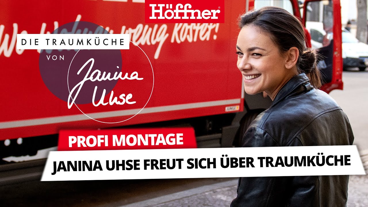 Profi-Montage // Janina Uhse freut sich &uuml;ber H&ouml;ffner-Traumk&uuml;che