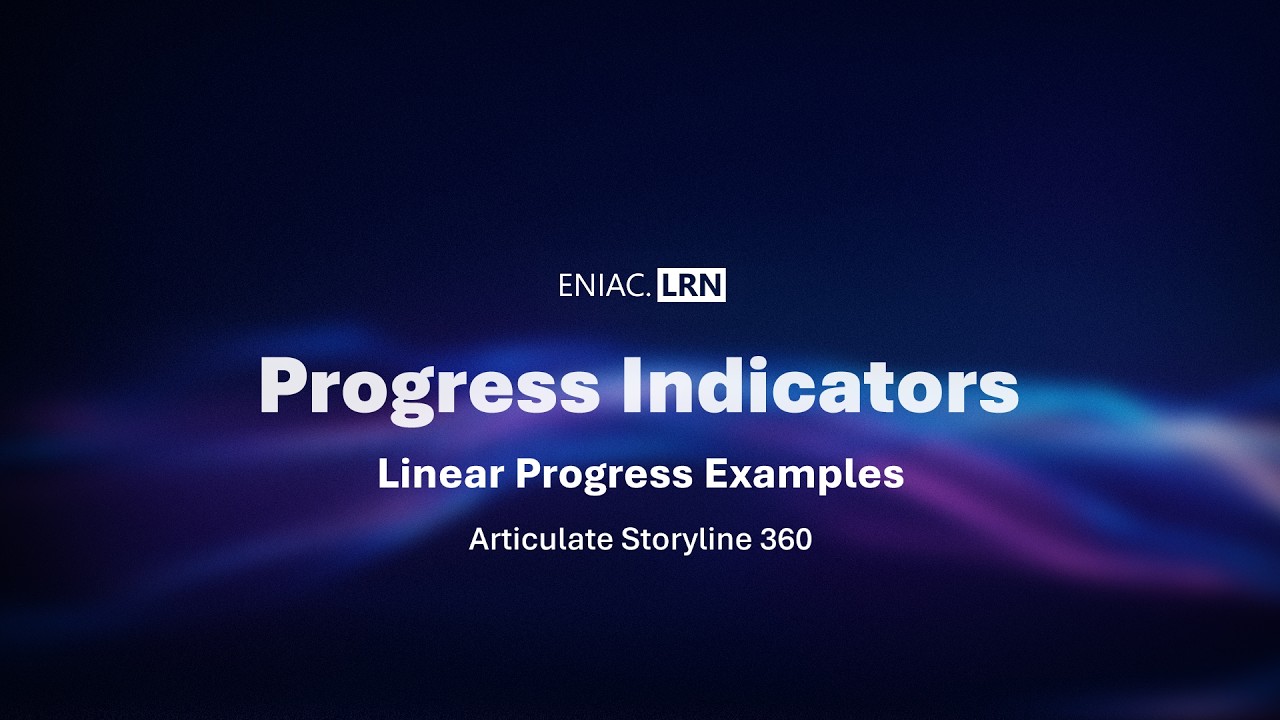 Linear Progress Indicator Examples | Articulate Storyline 360 | Part - 1