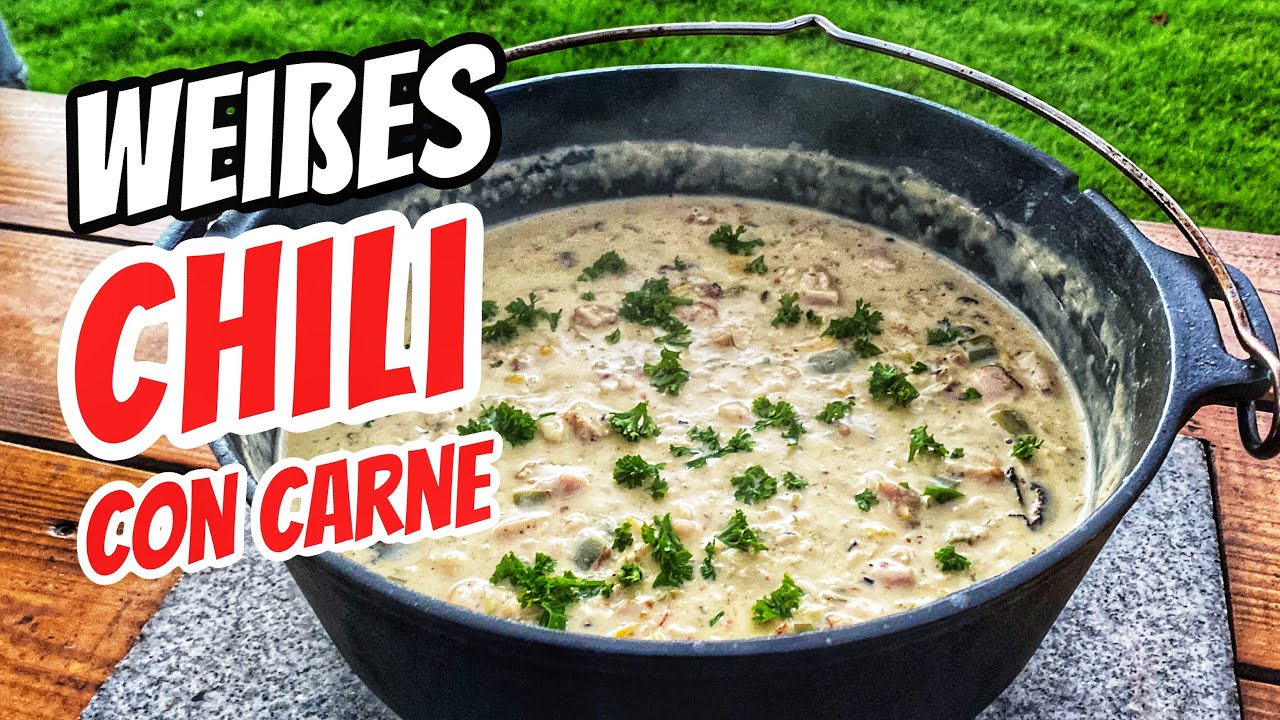 Chili Blanco - Weißes Chili con Carne mit Hähnchen aus dem Dutch Oven