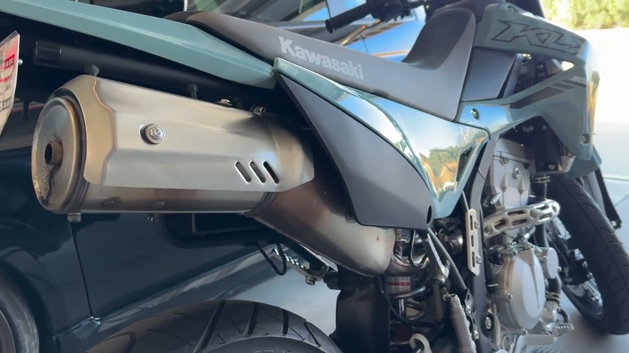 2024 KLX300SM Exhaust - 13 in Delkevic Tri-Oval